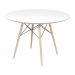 Mesa Eames Eiffel DSW Redonda 90cm Branca