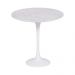 Mesa Saarinen Lateral Carrara 51cm - Base Branca