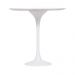 Mesa Saarinen Lateral Carrara 51cm - Base Branca