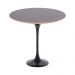 Mesa Saarinen Lateral Fórmica Preta 51cm - Base Preta