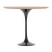 Mesa Saarinen Lateral Fórmica Preta 51cm - Base Preta