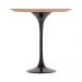 Mesa Saarinen Lateral Freijó 51cm - Base Preta