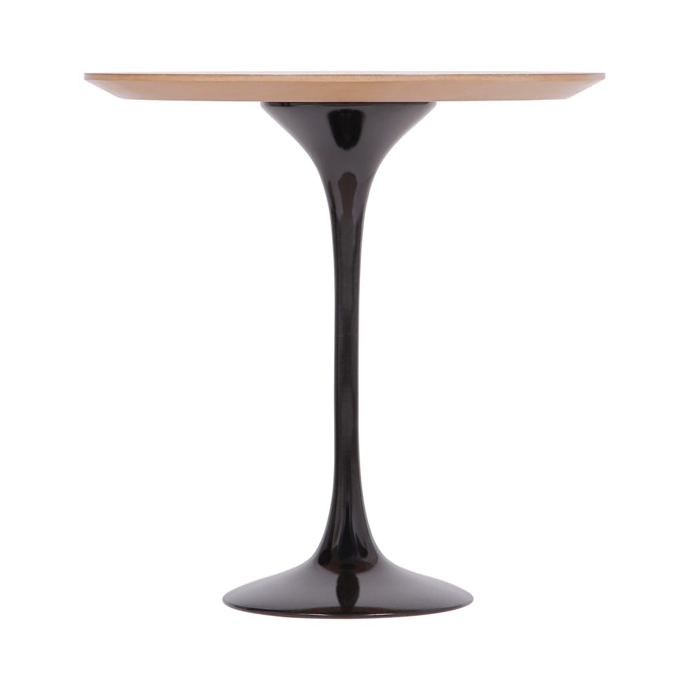 Mesa Saarinen Lateral Freijó 51cm - Base Preta