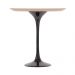Mesa Saarinen Lateral Imbuia 51cm - Base Preta