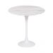 Mesa Saarinen Lateral Oval Espírito Santo 57x38cm - Base Branca