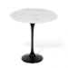 Mesa Saarinen Lateral Oval Espírito Santo 57x38cm - Base Preta