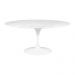 Mesa Saarinen Oval Espírito Santo 160x90cm - Base Branca