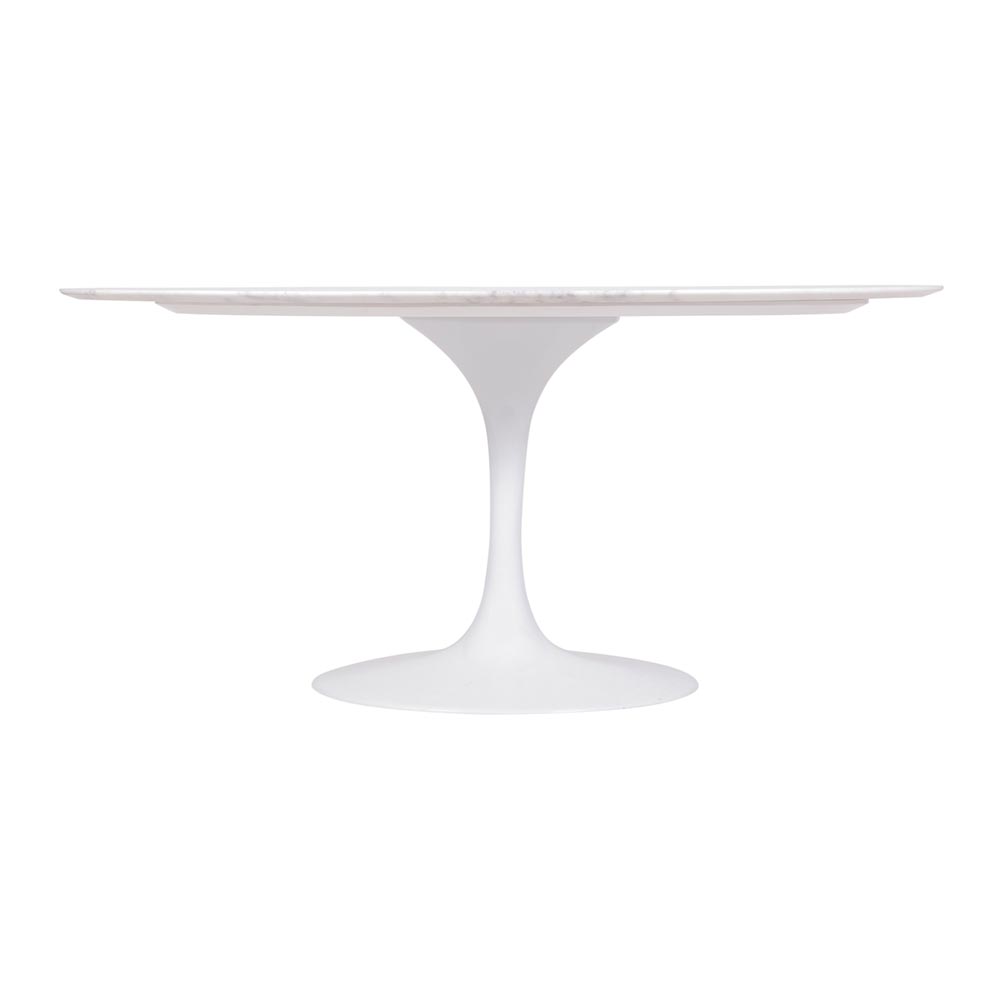 Mesa Saarinen Oval Espírito Santo 160x90cm - Base Branca