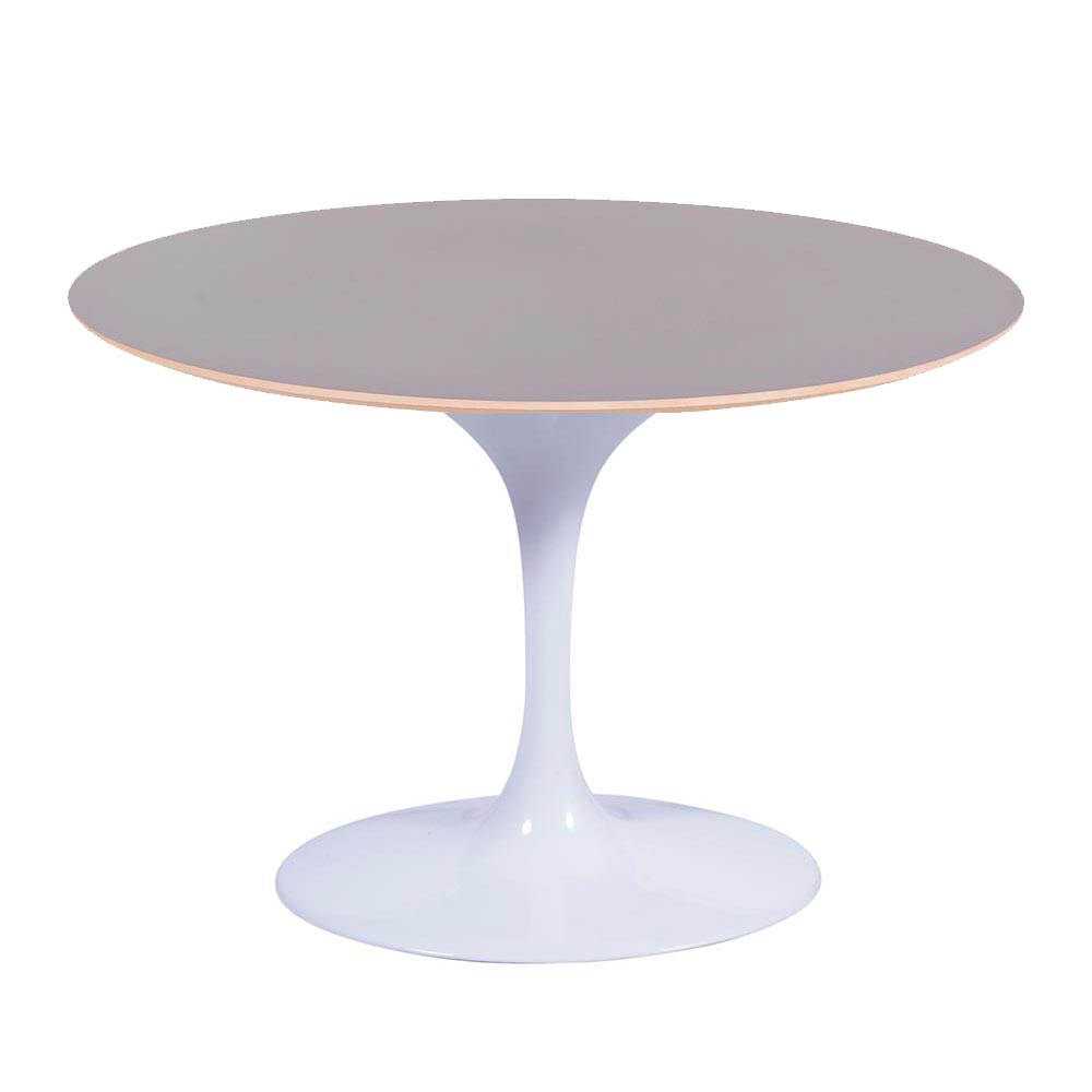 Mesa Saarinen Oval Fórmica Preta 180x100cm - Base Branca