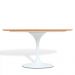 Mesa Saarinen Oval Freijó 180x100cm - Base Branca