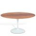 Mesa Saarinen Oval Imbuia 235x122cm - Base Branca