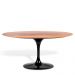 Mesa Saarinen Oval Imbuia 235x122cm - Base Preta