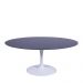 Mesa Saarinen Oval São Gabriel 198x122cm - Base Branca