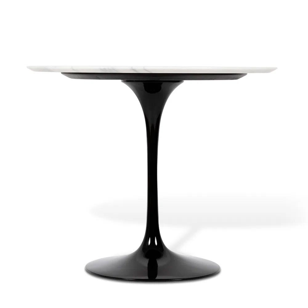 Mesa Saarinen Redonda Espírito Santo 100cm - Base Preta