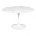 Mesa Saarinen Redonda Espírito Santo 90cm - Base Branca