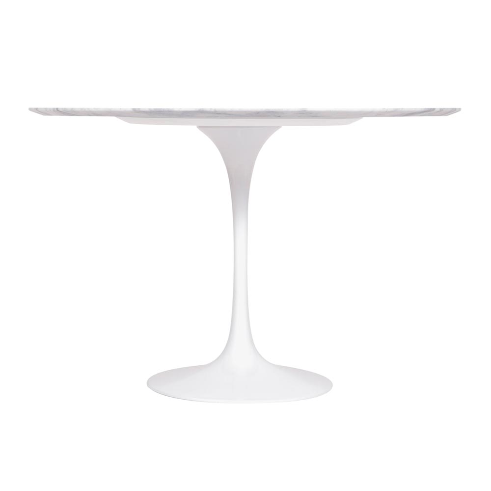 Mesa Saarinen Redonda Espírito Santo 90cm - Base Branca