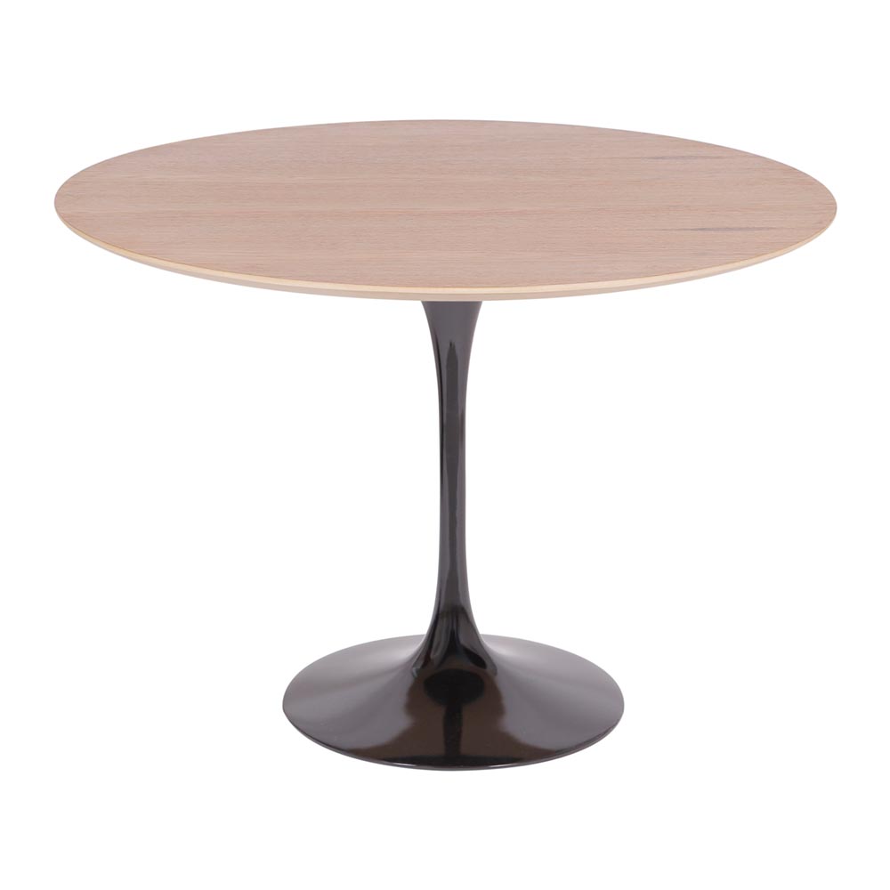 Mesa Saarinen Redonda Freijó 90cm - Base Preta