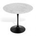 Mesa Saarinen Tulip Jantar Carrara 124cm Base Preta
