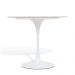 Mesa Saarinen Tulip Jantar Carrara 137cm Base Branca