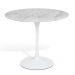 Mesa Saarinen Tulip Jantar Carrara 137cm Base Branca