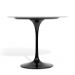 Mesa Saarinen Tulip Jantar Carrara 137cm Base Preta
