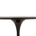 Mesa Saarinen Tulip Jantar Carrara 137cm Base Preta