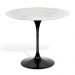 Mesa Saarinen Tulip Jantar Carrara 137cm Base Preta