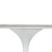 Mesa Saarinen Tulip Jantar Carrara 160x90cm Base Branca