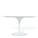 Mesa Saarinen Tulip Jantar Carrara 180x100cm Base Branca