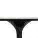 Mesa Saarinen Tulip Jantar Carrara 180x100cm Base Preta