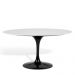 Mesa Saarinen Tulip Jantar Carrara 198x122cm Base Preta