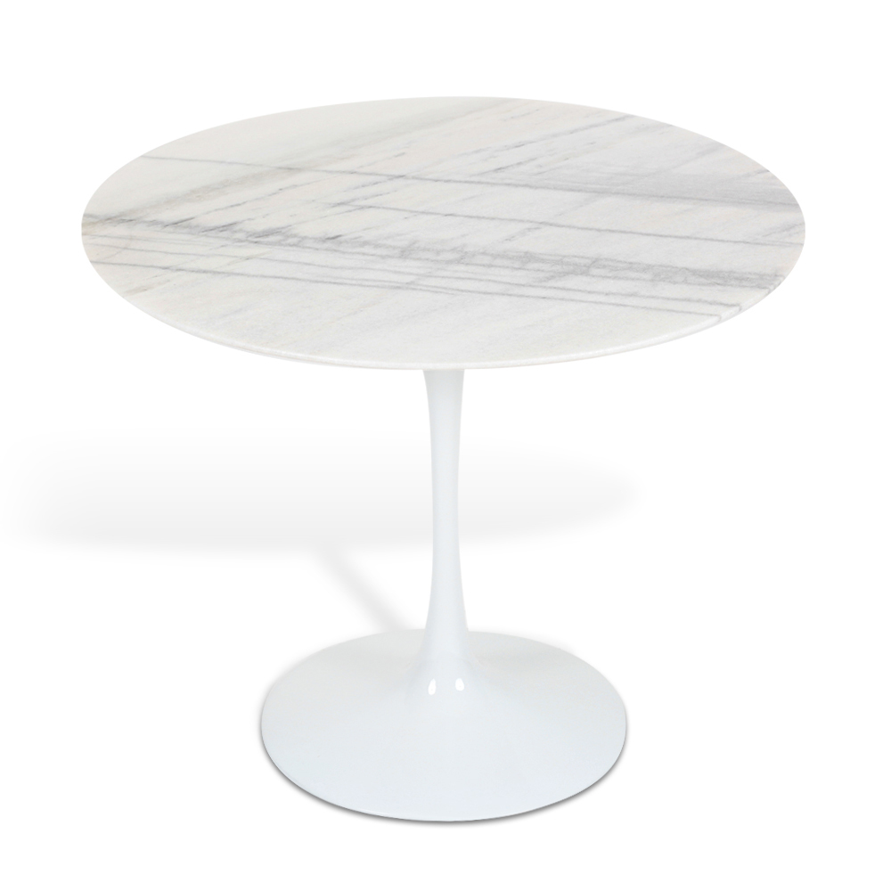 Mesa Saarinen Tulip Jantar Espírito Santo 137cm Base Branca