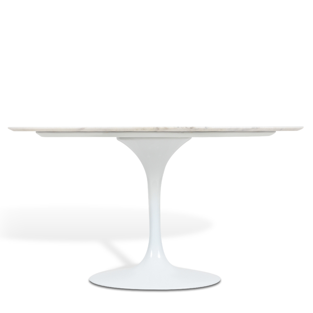 Mesa Saarinen Tulip Jantar Espírito Santo 180x100cm Base Branca