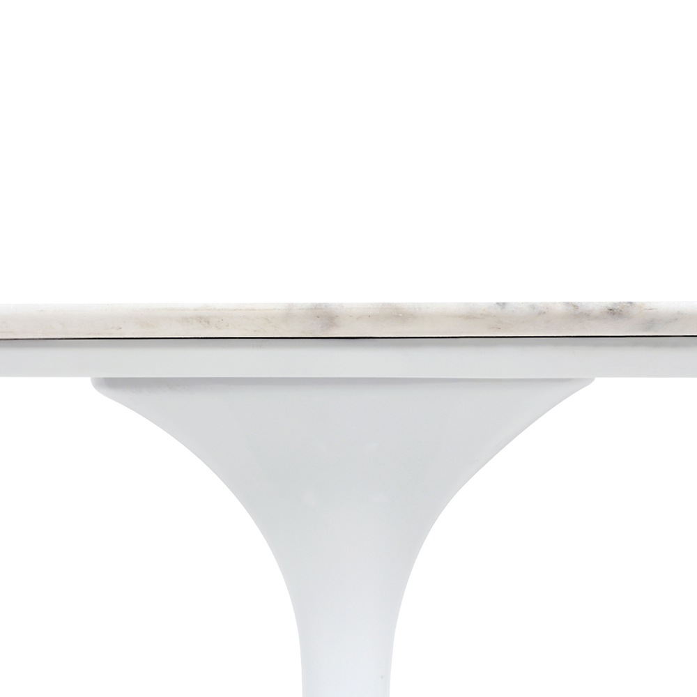 Mesa Saarinen Tulip Jantar Espírito Santo 180x100cm Base Branca