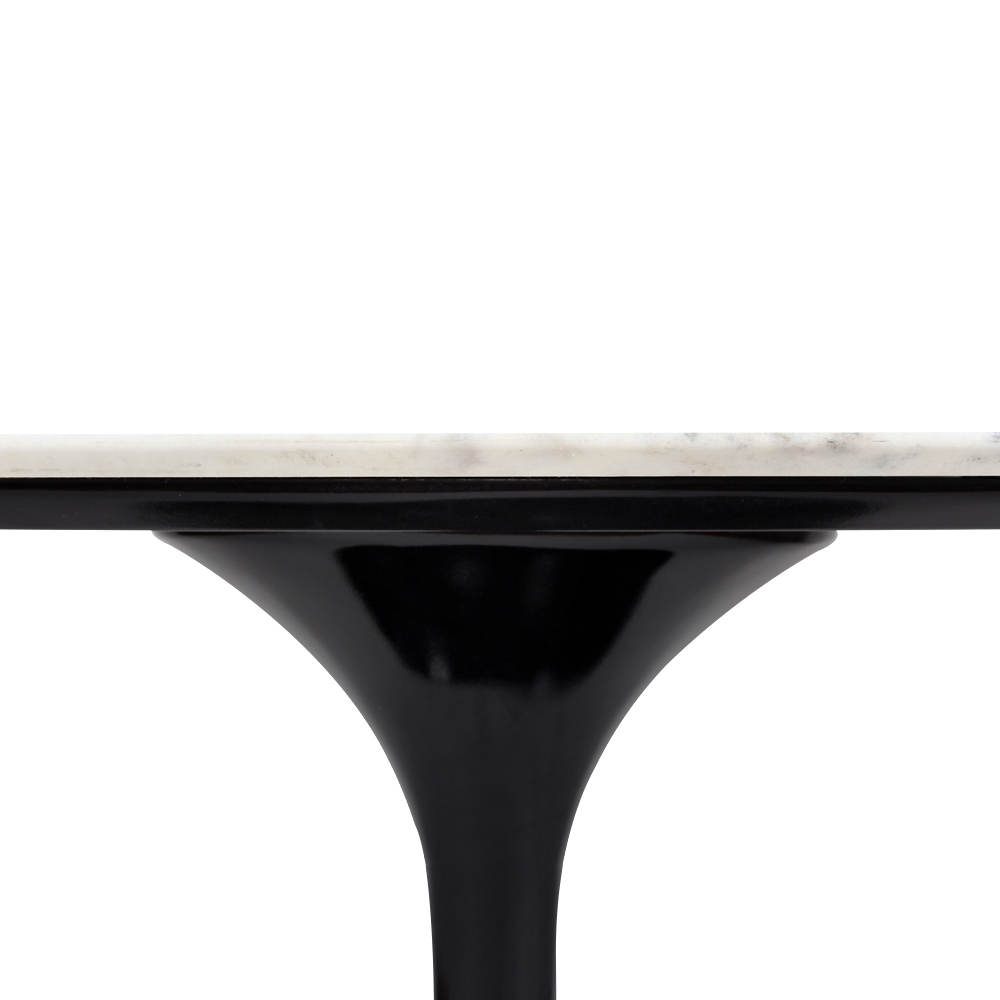 Mesa Saarinen Tulip Jantar Espírito Santo 180x100cm Base Preta