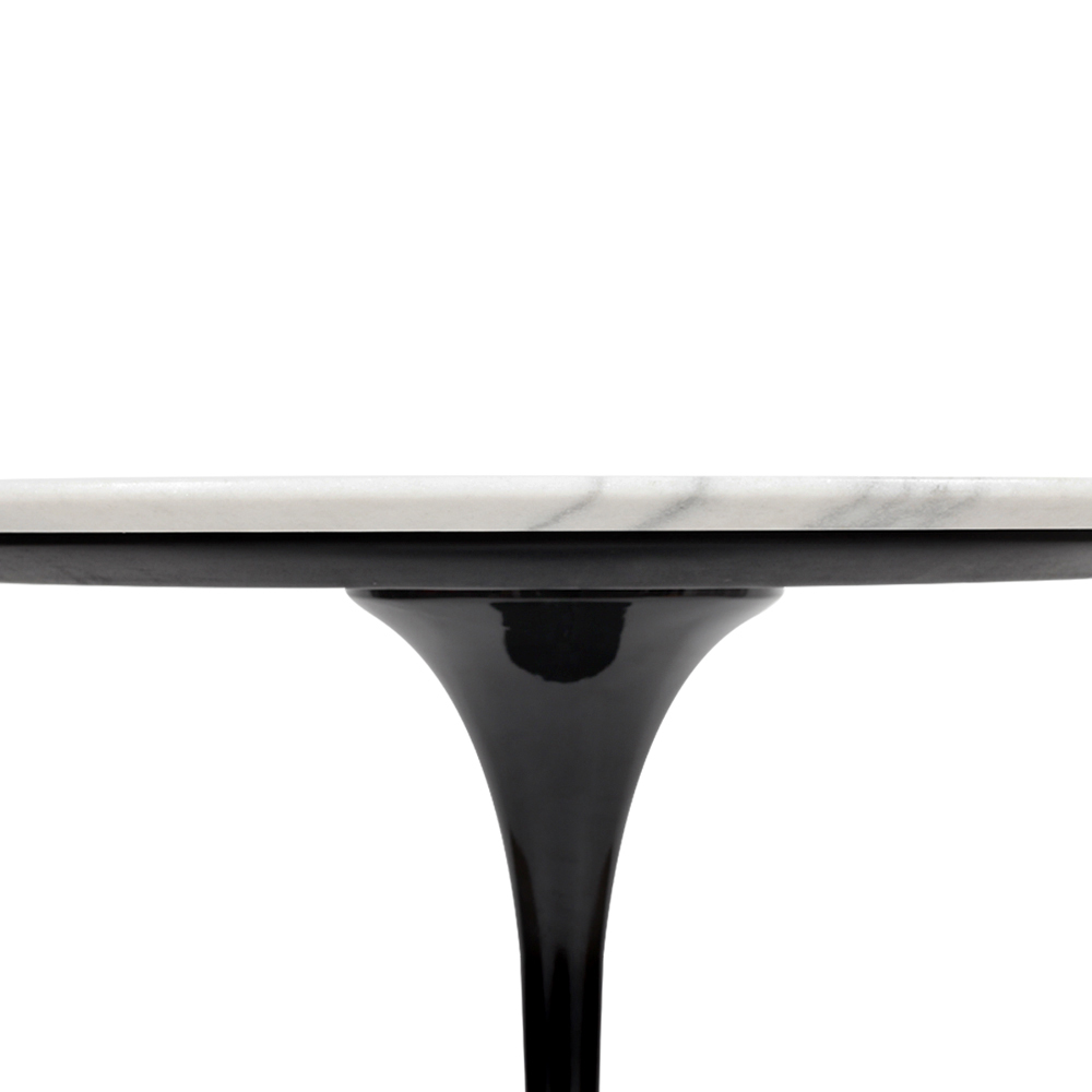 Mesa Saarinen Tulip Jantar Espírito Santo 90cm Base Preta