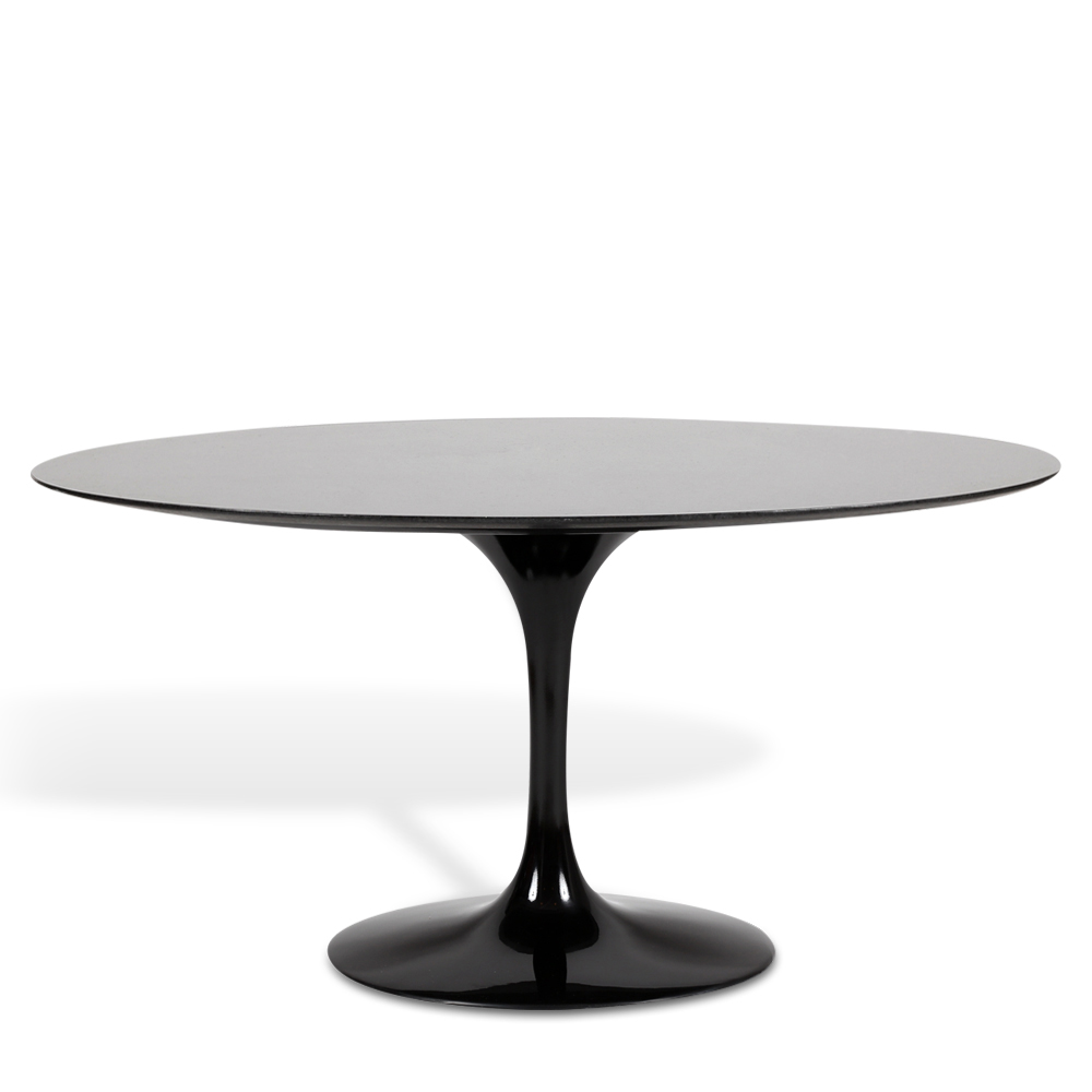 Mesa Saarinen Tulip Jantar São Gabriel 160x90cm Base Preta