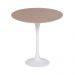 Mesa Saarinen Tulip Lateral Freijó 51cm Base Branca