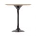 Mesa Saarinen Tulip Lateral Freijó 51cm Base Preta