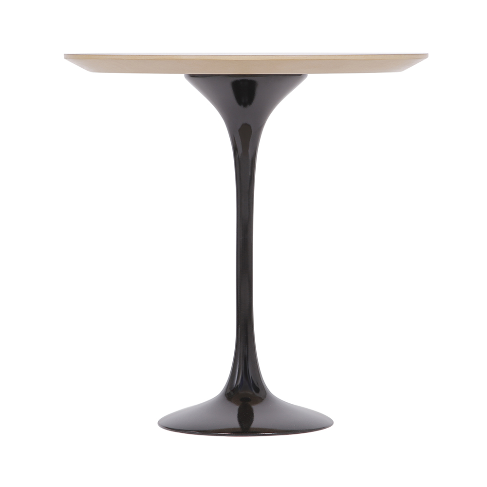 Mesa Saarinen Tulip Lateral Freijó 51cm Base Preta