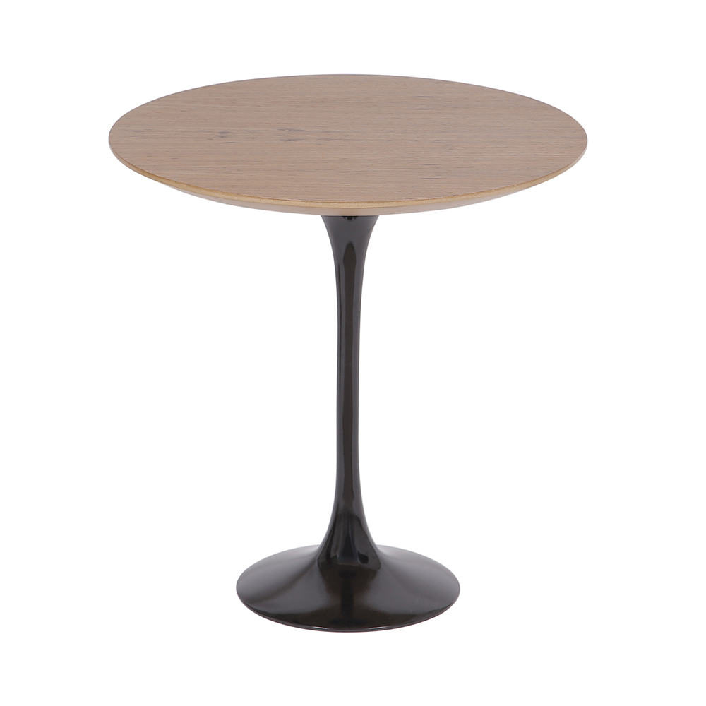 Mesa Saarinen Tulip Lateral Freijó 51cm Base Preta