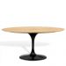 Mesa Saarinen Tulip Oval Freijó 198x122cm Base Preta