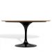 Mesa Saarinen Tulip Oval Freijó 198x122cm Base Preta