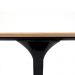 Mesa Saarinen Tulip Oval Freijó 198x122cm Base Preta