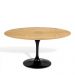 Mesa Saarinen Tulip Oval Freijó 198x122cm Base Preta