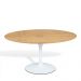 Mesa Saarinen Tulip Oval Freijó 244x137cm Base Branca