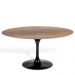 Mesa Saarinen Tulip Oval Imbuia 235x122cm Base Preta