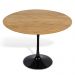 Mesa Saarinen Tulip Redonda Freijó 137cm Base Preta