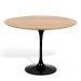 Mesa Saarinen Tulip Redonda Freijó 137cm Base Preta