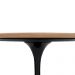Mesa Saarinen Tulip Redonda Imbuia 137cm Base Preta